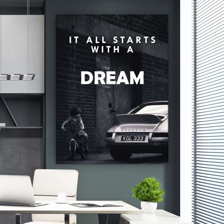 wall art canvas motivation style living room gym success entrepreneur business gym